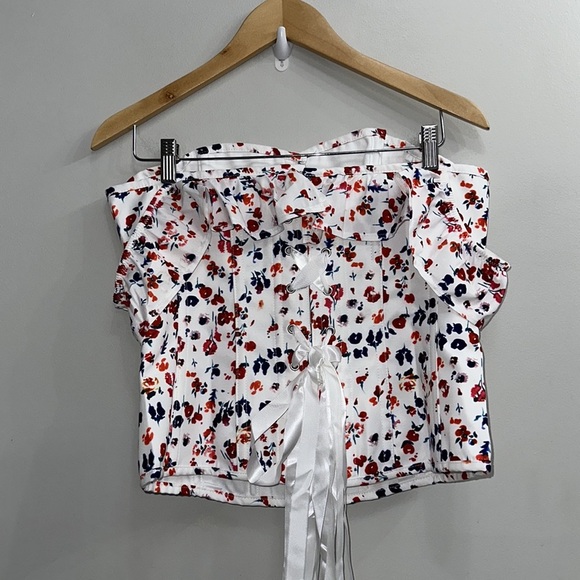 CORSET STORY FLORAL DITSY COTTON CORSET TOP - Picture 11 of 12